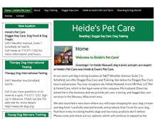 Tablet Screenshot of heidespetcare.com